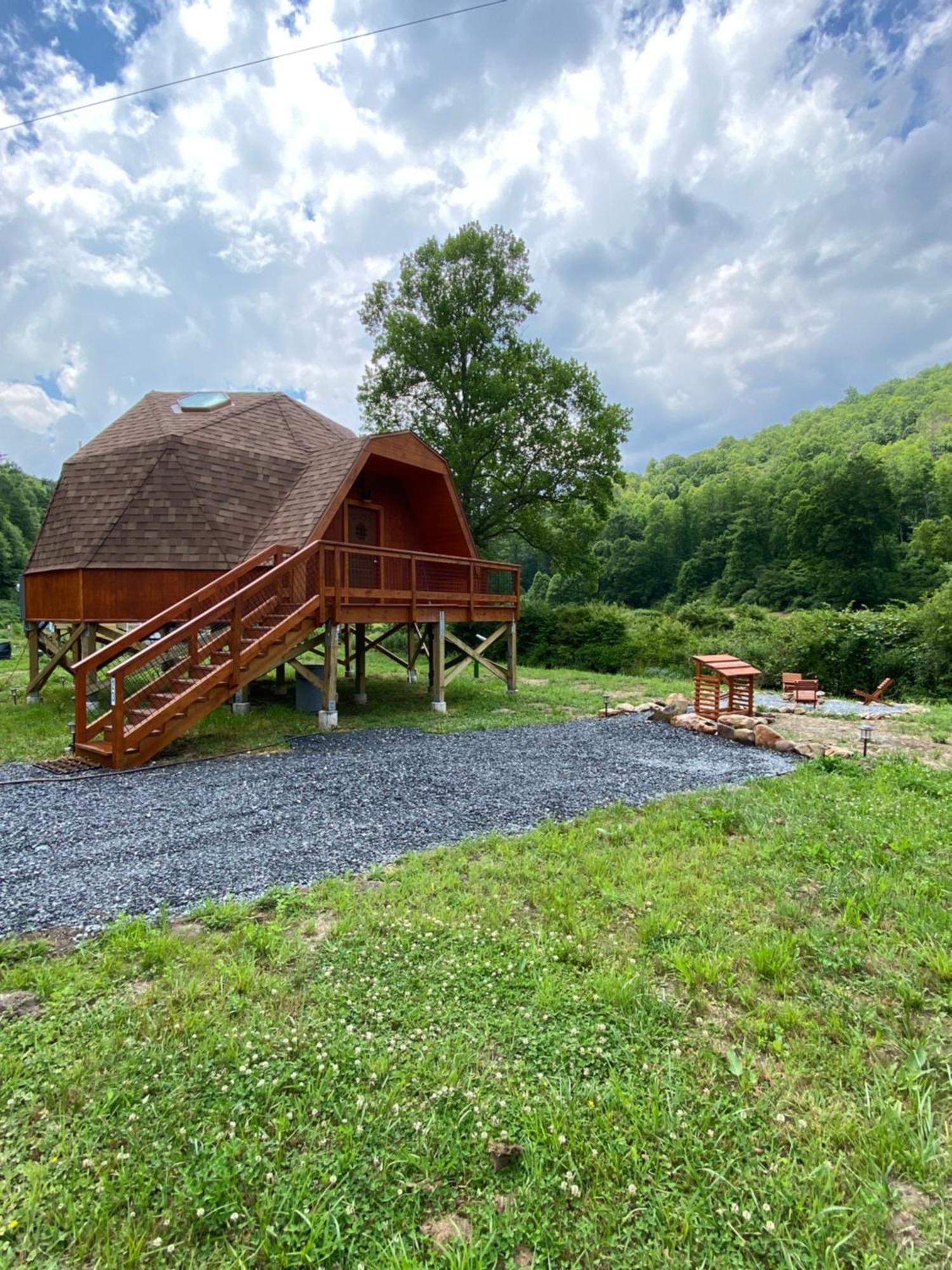Vila Natahala Glamping Red Dome #23 Topton Exteriér fotografie