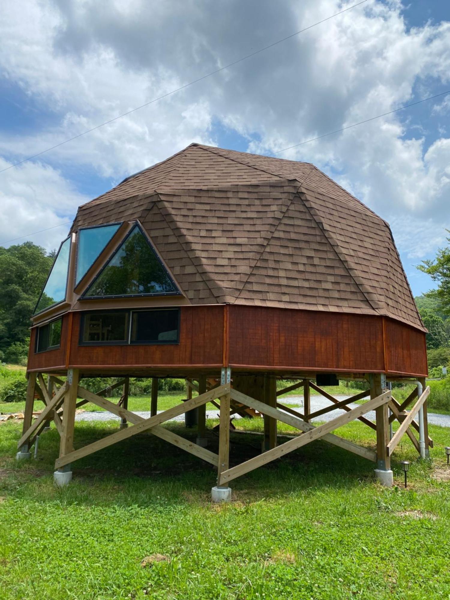 Vila Natahala Glamping Red Dome #23 Topton Exteriér fotografie